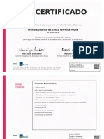 Certificado: Maria Eduarda Da Costa Ferreira Rocha
