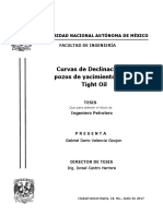 Curvas de Declinación en Pozos de Yacimientos Tipo Tight Oil