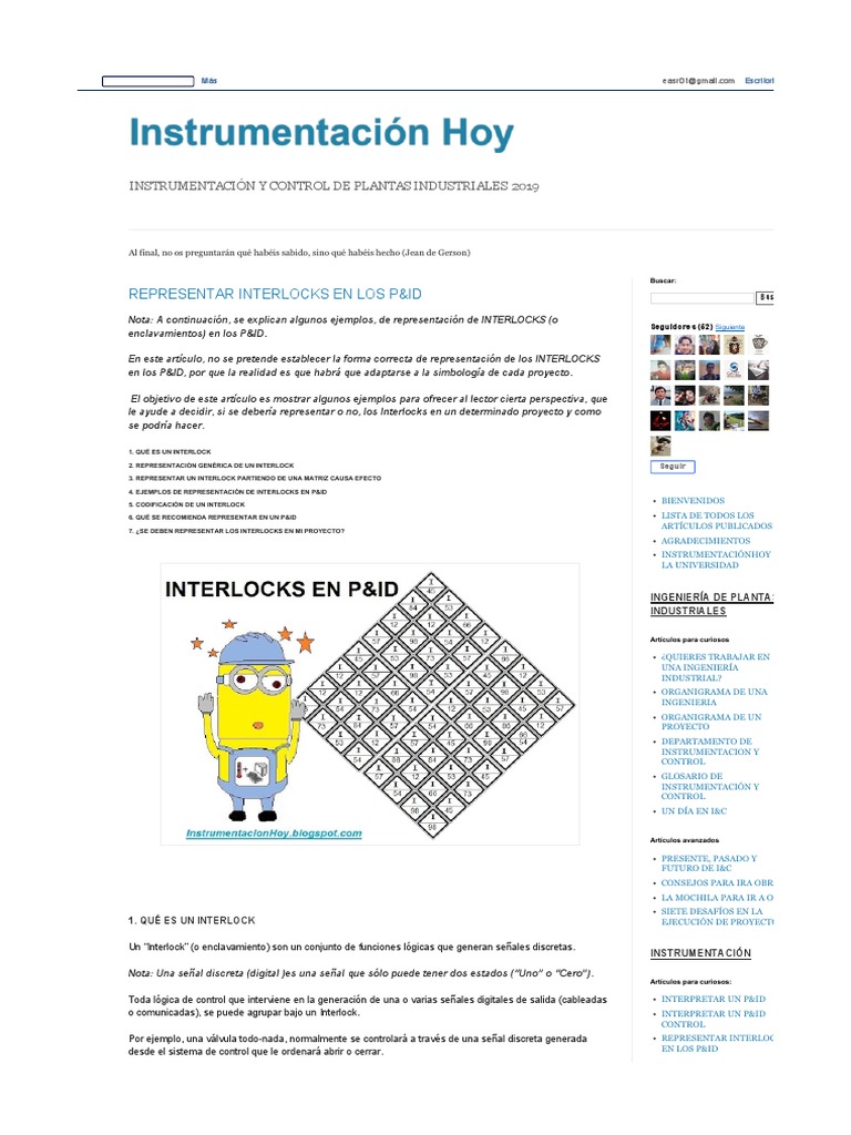 Representación de Interlocks en P&ID | PDF | Vapor | Sistema de control