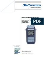 DeltaOHM HD2103.1 2 Manuale ITA