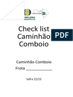 Check List Caminhão Comboio