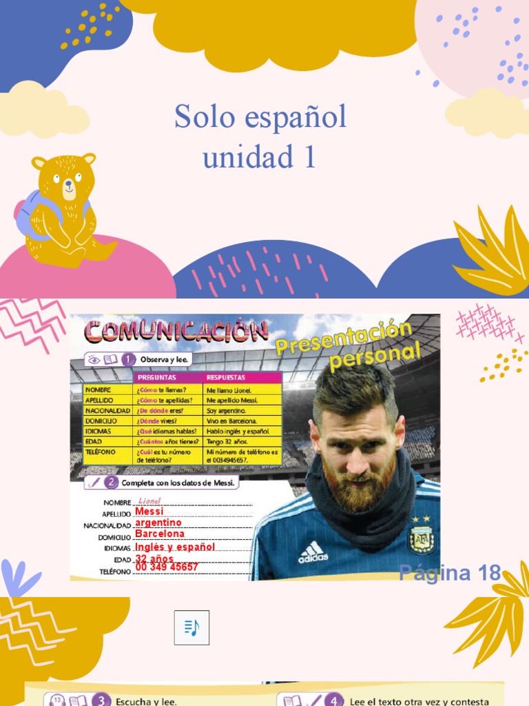 5to Grado Unidad 1 PDF