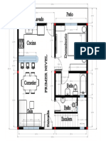 Plano de 8x8m 1er Nivel