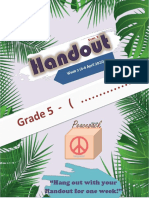 Hang Out With Your Handout For One Week!