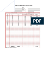 Dynamic Cone Penetrometer (DCP) : Proyek::: TGL Uji: Lokasi: Di Uji Oleh:: Di Hitung