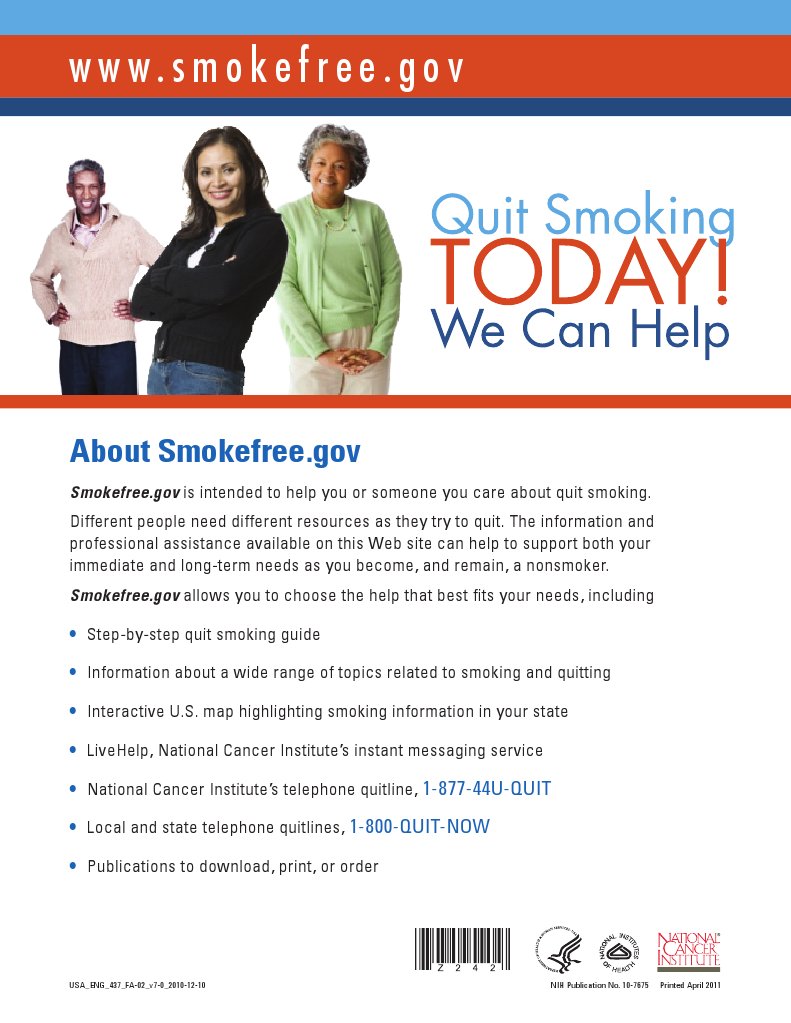 WWW Smokefree Gov | PDF