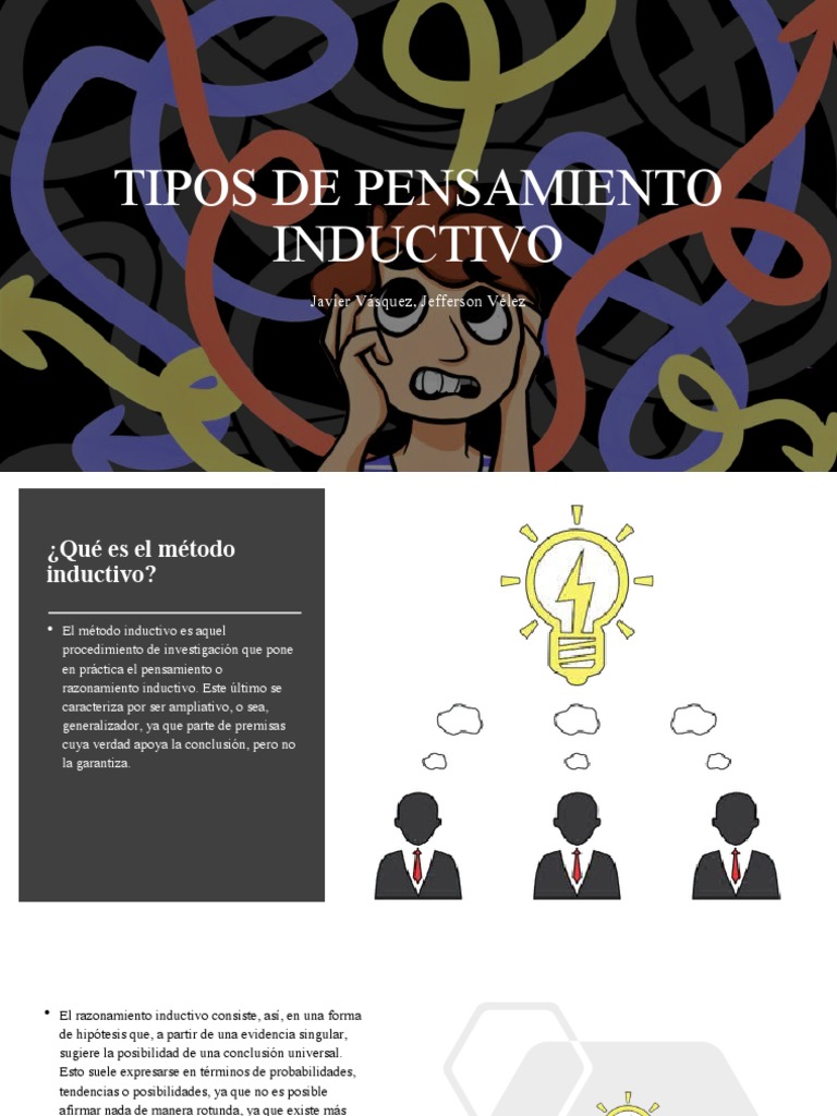 Tipos de Pensamiento Inductivo PDF Razonamiento