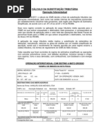 Calculo Da Substituicao Tri but Aria
