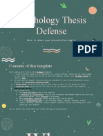 Psychology Thesis Defense by Slidesgo