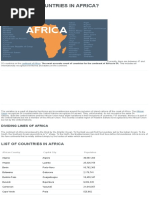 How Many Countries in Africa - The 7 Continents of The World