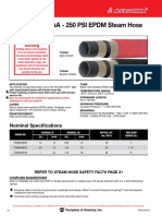 T330AH / T330AA - 250 PSI EPDM Steam Hose: Warning