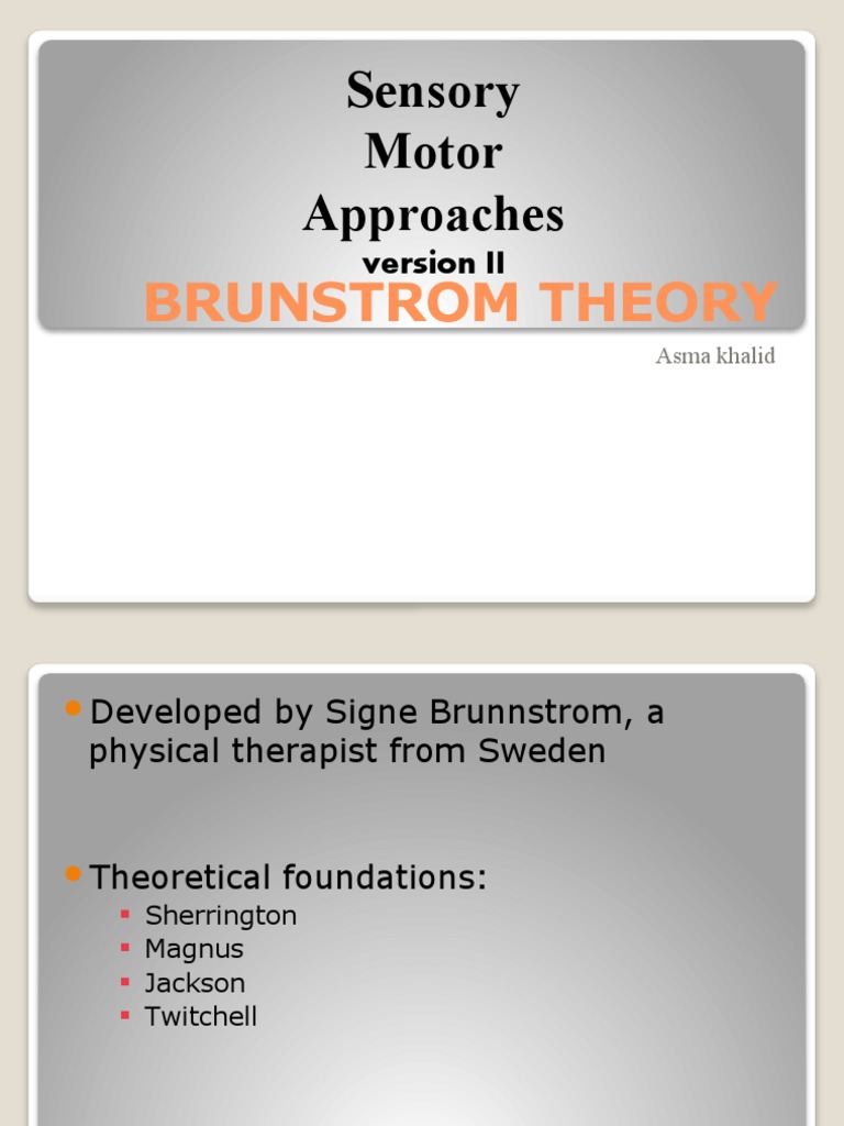 Sensory Motor Approaches Brunstrom Theory Download Free PDF
