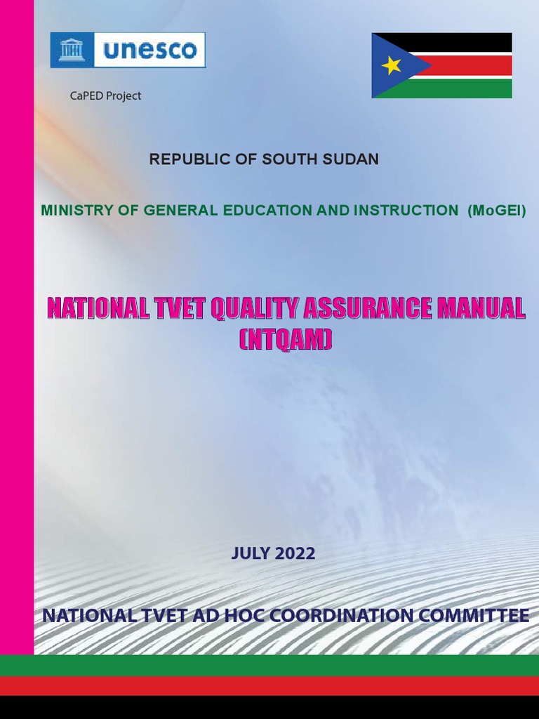 Joseph Ndaga South Sudan National TVET Quality Assuarance | PDF ...