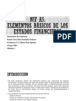 Nif A5 Elementos Básicos de Los Estados Financieros