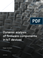 Dynamic Analysis of Firmware Components in IoT Devices