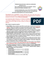 Condiciones y términos para curso presencial Escuela de Idiomas Miranda 2022
