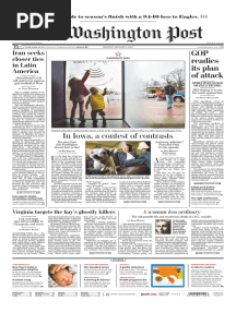 Abcde: in Iowa, A Contest of Contrasts