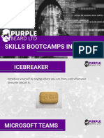 Skills Bootcamp Induction 2021