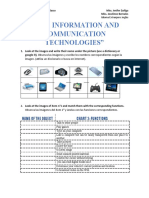 Unit 2: Information and Communication Technologies": Name of The Object Chart 2: Functions