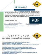 Certificado NR-35 Modelo