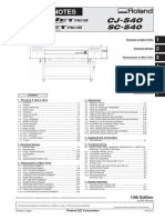 Roland SOLJET-Pro2 SC 540 CJ-540 Service Notes Manual (SM, PM, CD) 200606 14