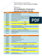 Agenda Inicial Da Equipe Escolar 2020