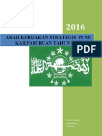 Arah Kebijakan Pcnu Pasuruan 2016-2021