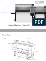 Epson Stylus Pro 7700/9700: Quick Reference Guide