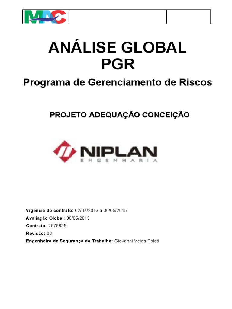 Analise Global Pgr Pdf Engenharia
