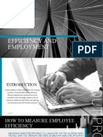 Efficiency and Employment