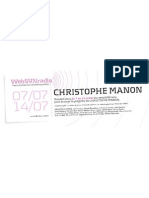 Christophe Manon Sur Websynradio: Une Playlist Redoutable