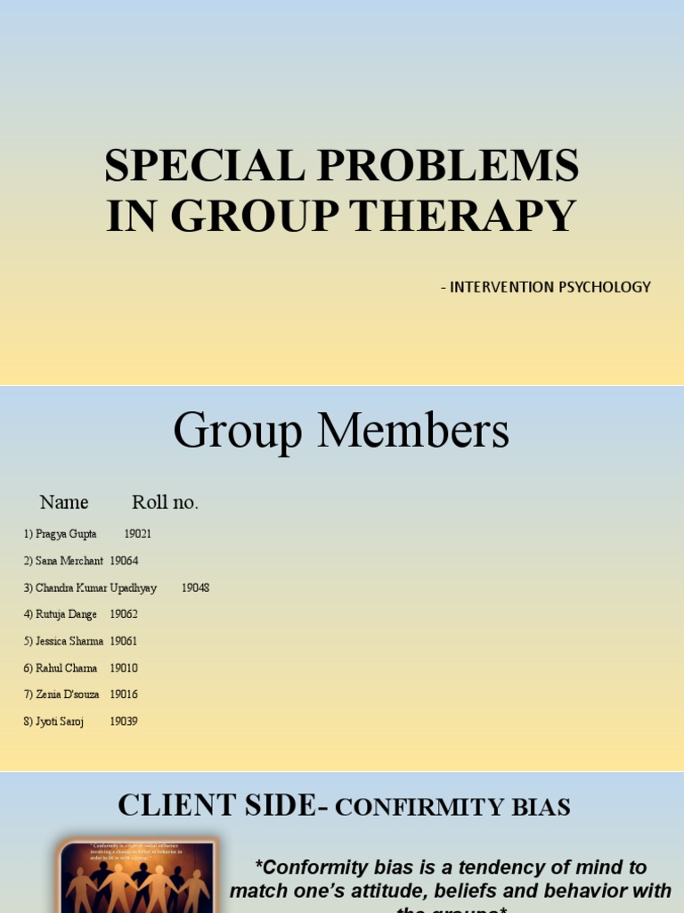 Group Therapy Challenges | PDF | Psychotherapy | Borderline Personality Disorder
