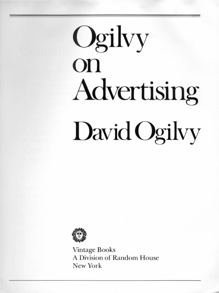 Ogilvy On Advertising | PDF | Advertising | Promotion And