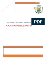 D) - Manual de Procedimientos Administrativos