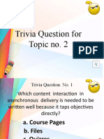 Trivia Question For Topic No. 2