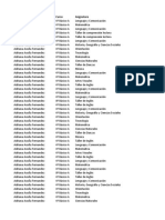 Panel de Clases - Detalle de Clases