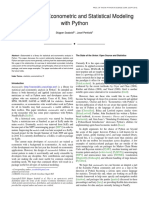 Statsmodels: Econometric and Statistical Modeling With Python