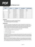 Chapter Two Lab-5 - Troubleshoot Default Gateway Issues