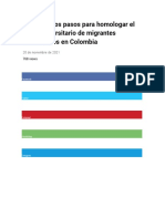 Estos Son Los Pasos para Homologar El Título Universitario de Migrantes Venezolanos en Colombia