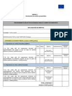 Anexo II Declaracion de Meritos