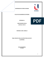 Proyecto final de estructura de datos y algoritmos