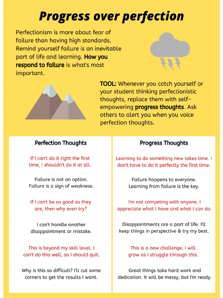 Progress Over Perfection | PDF