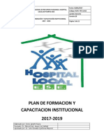 Plan Capacitación ESE Puerto Asís 2017-2019