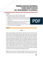 Perencanaan Material Yang Dibutuhkan (Material Requirement Planning)