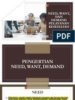 6 Need Want Demand Pelayanan Kesehatan