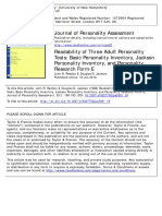 Readability of Three Adult Personality Tests: Basic Personality Inventory, Jackson Personality Inventory, and Personality Research Form-E