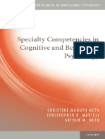 (Specialty Competencies in Professional Psychology) Christine Maguth Nezu, Christopher R. Martell, Arthur M. Nezu - Specialty Competencies in Cognitive and Behavioral Psychology-Oxford University Pres