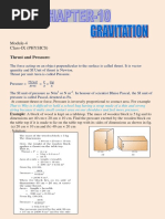 Module-4 Class-IX (PHYSICS) : Thrust and Pressure