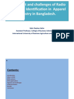 The Impact and Challenges of Radio Frequency Identification in Apparel Industry in Bangladesh