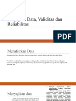 13 Penyajian Data Validitas Dan Reliabilitas